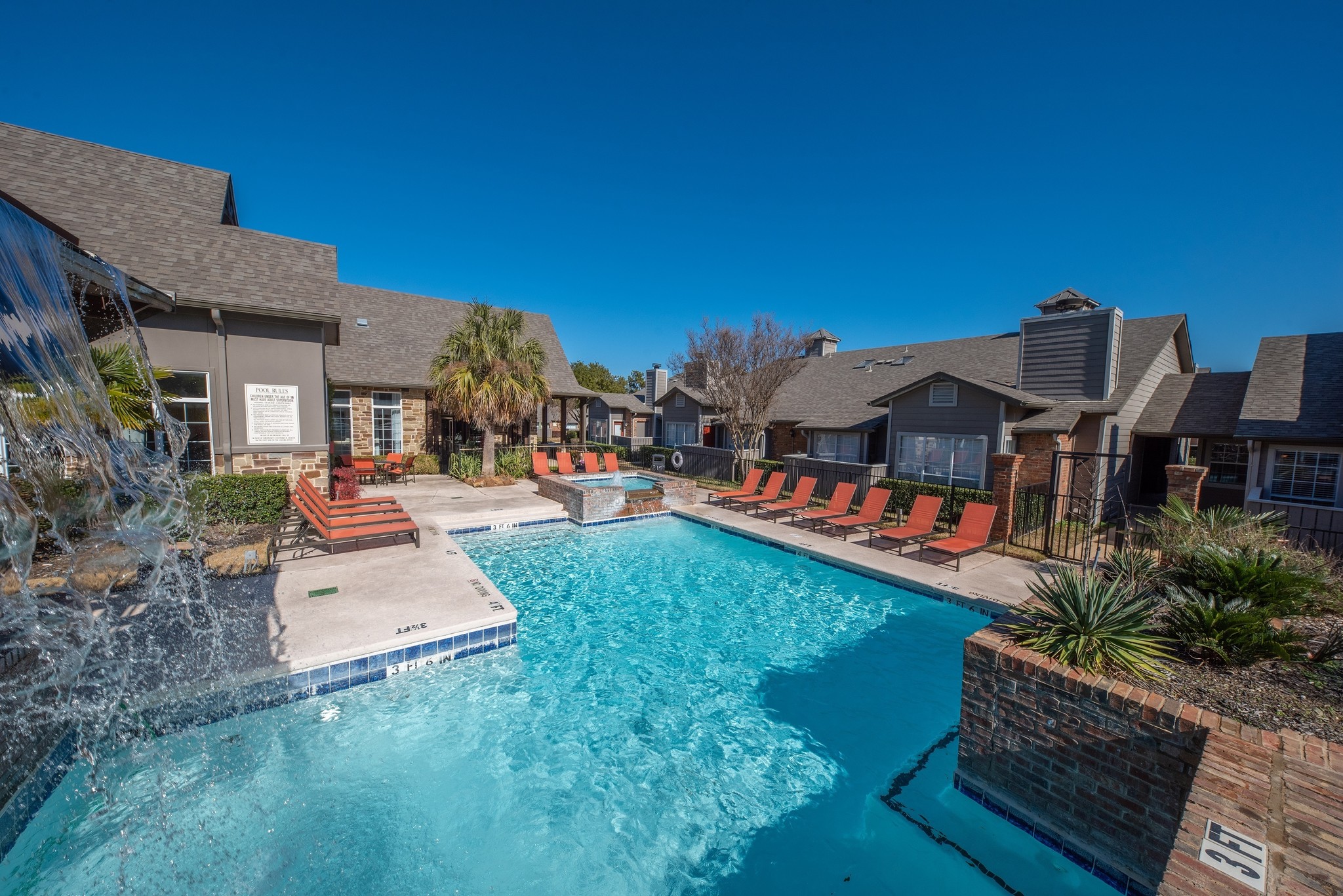 Euless Apartment resort-style swimming pool 