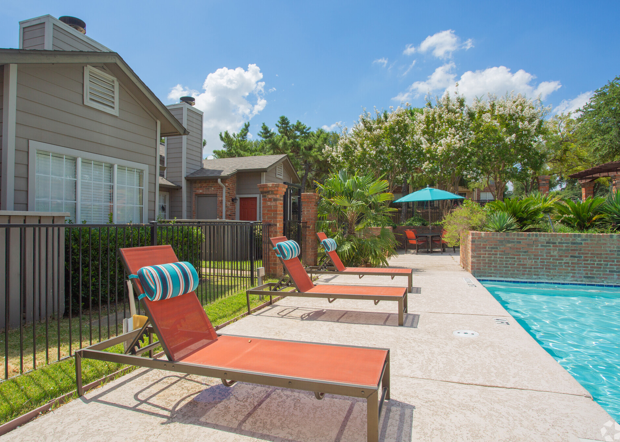 Resort-style pool at our Euless apartments for rent 
