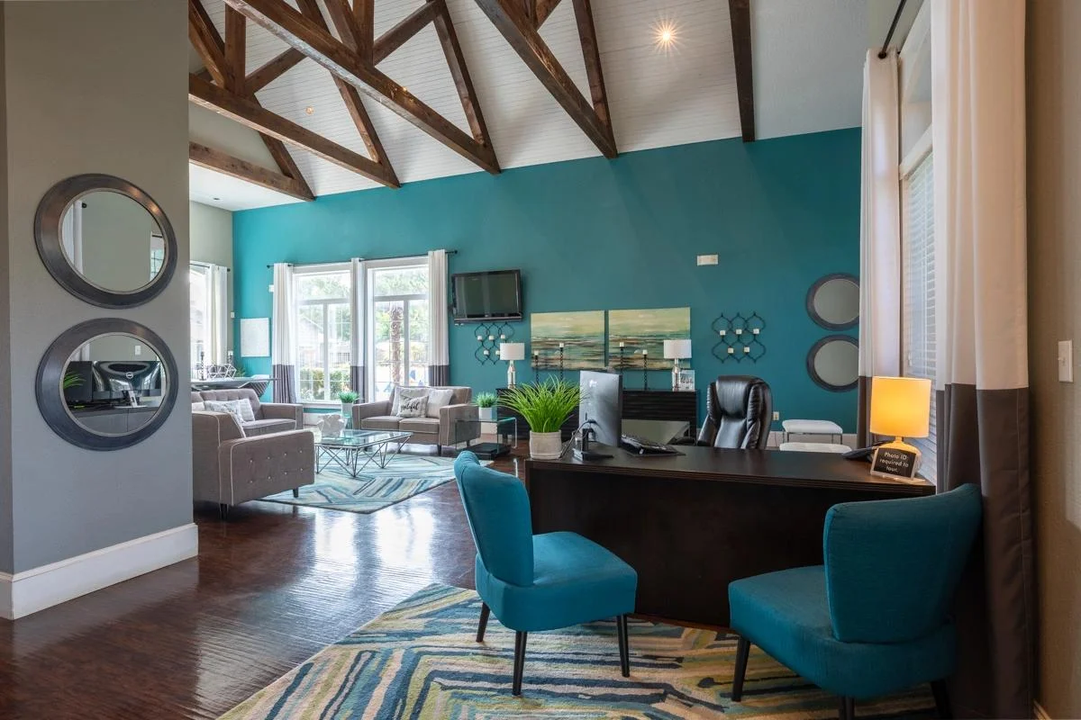 On-site leasing office at Village Green of Bear Creek in Euless, Texas