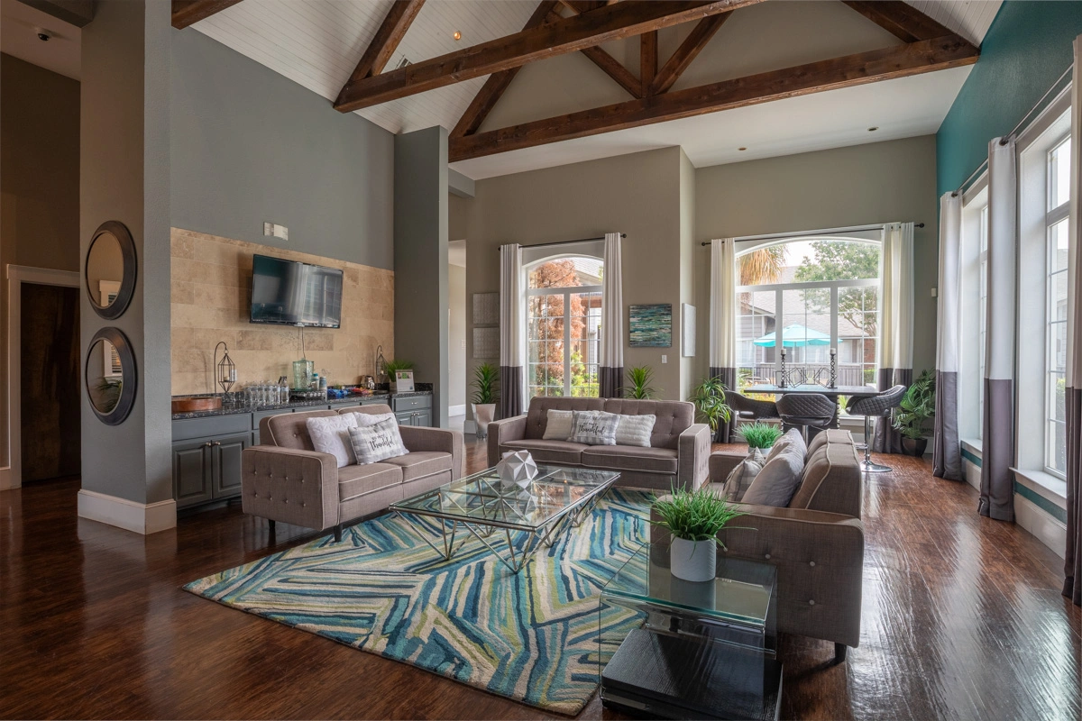 Living Room at Village Green of Bear Creek in Euless, Texas