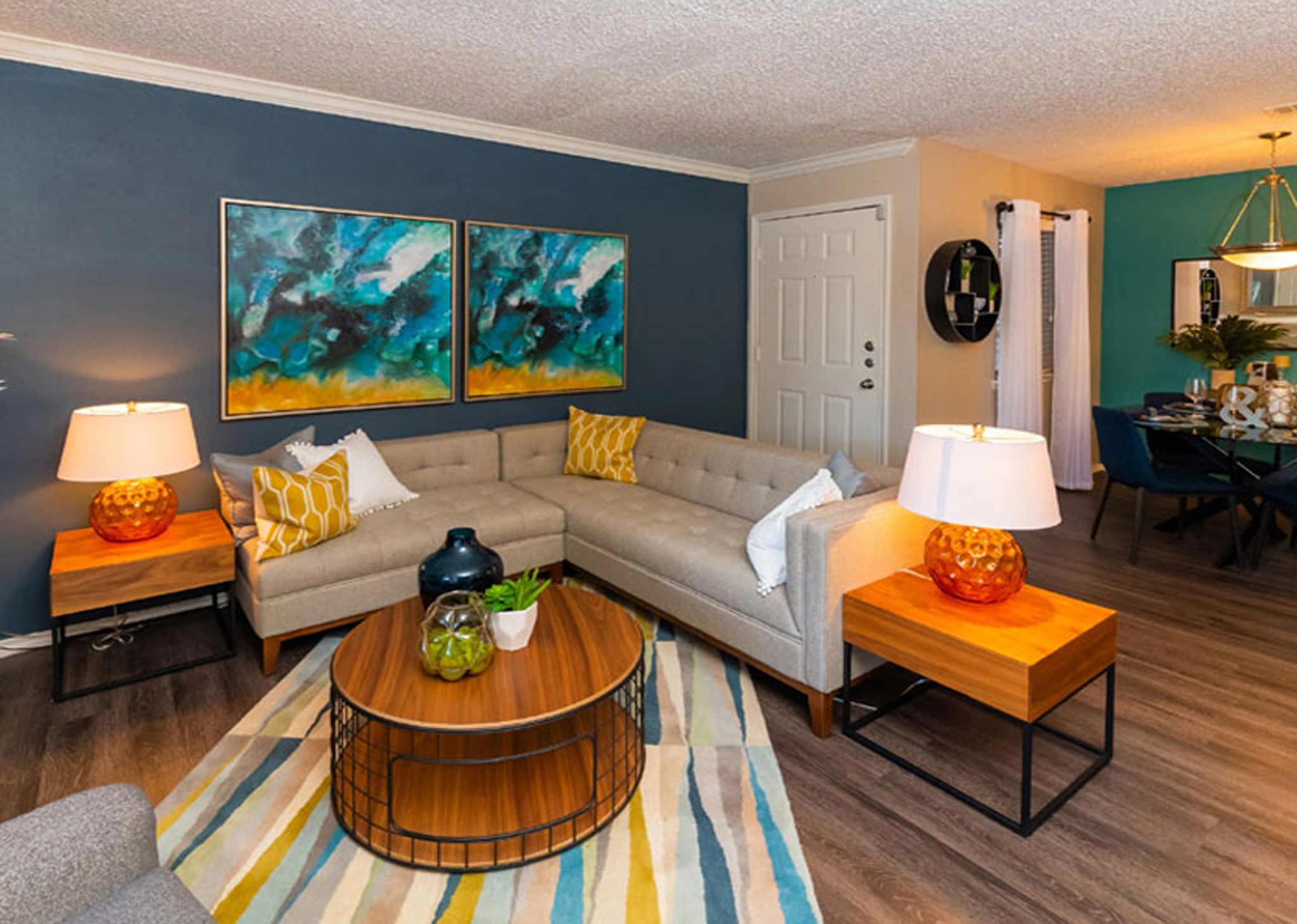 Plan A1 apartment interior at Village Green of Bear Creek in Euless, Texas