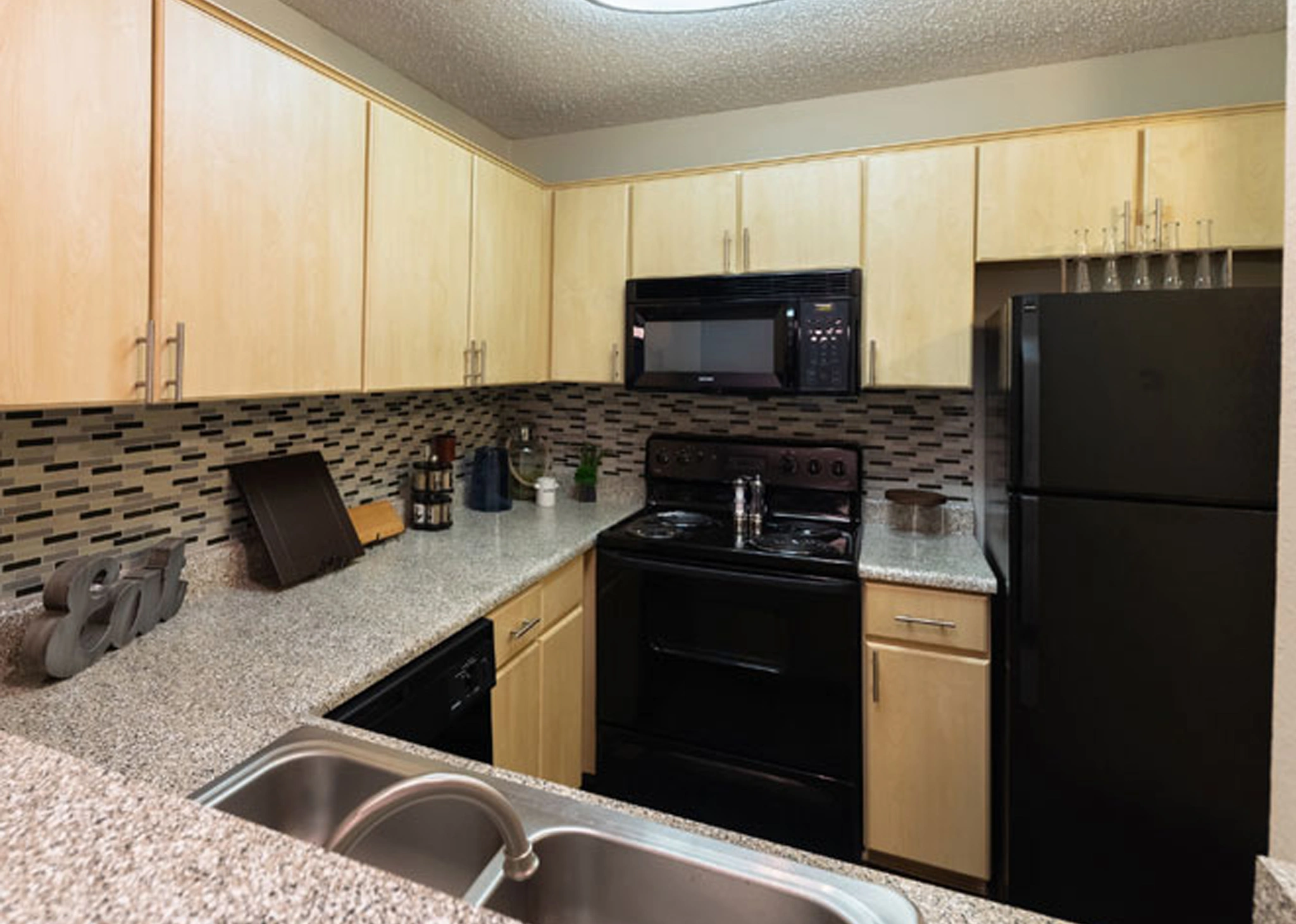 Plan A2 apartment interior at Village Green of Bear Creek in Euless, Texas